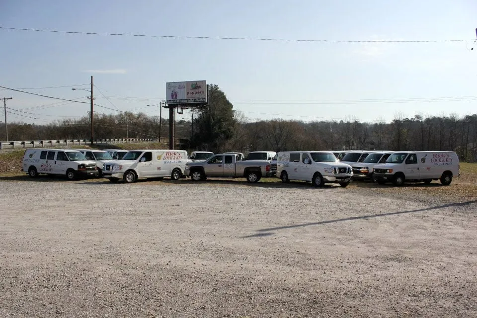 Rick's Lock & Key's fleet of mobile locksmith units